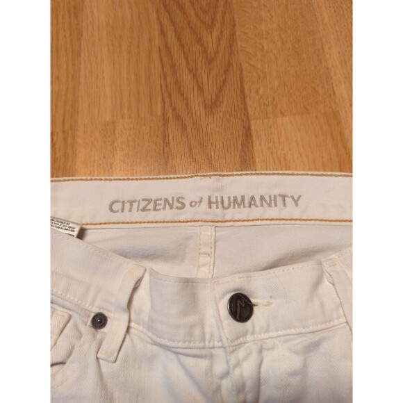 Citizens of Humanity Jeans Womens 27 White Thompson Medium Rise Crop Skinny - Picture 5 of 13